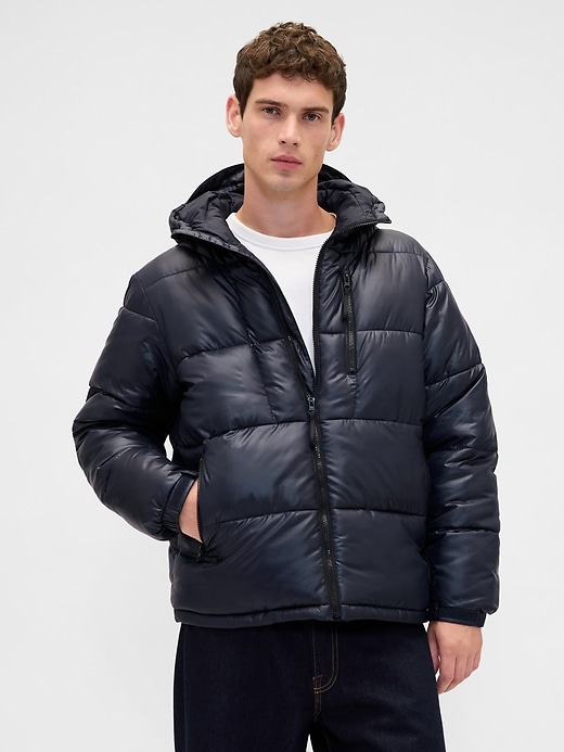 Image number 1 showing, Recycled Heavyweight Puffer Jacket