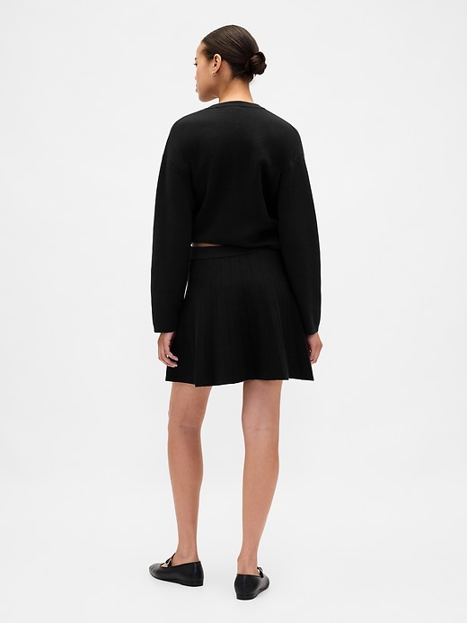 Image number 2 showing, Pleated Mini Sweater Skirt