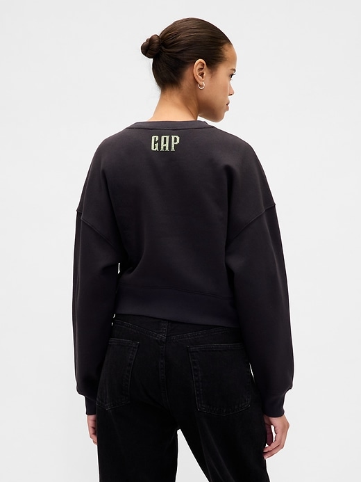 Image number 3 showing, VintageSoft Wicked Crop Wedge Sweatshirt