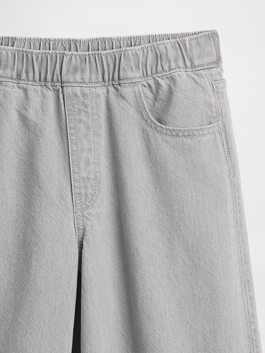 Image number 6 showing, Kids Low Rise Bow Split-Hem Baggy Jeans