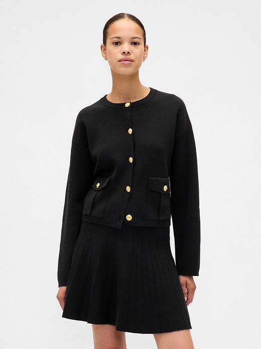 Image number 1 showing, Pocket Cardigan Sweater