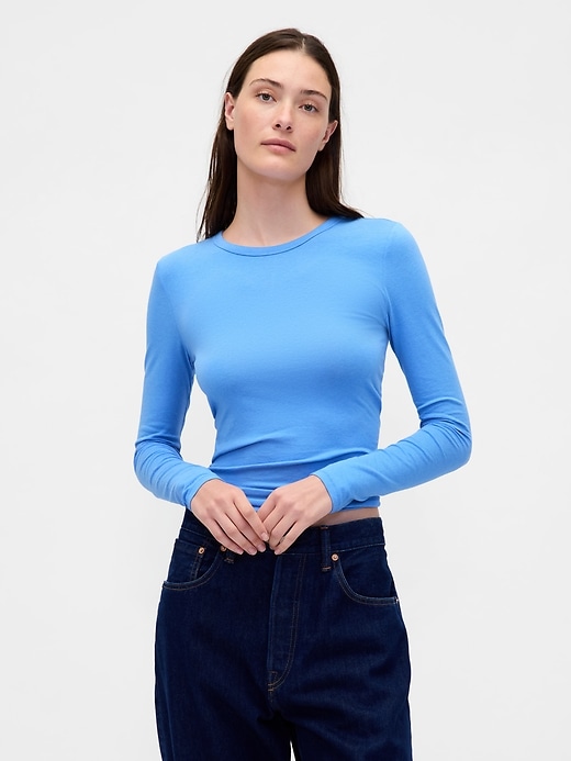 Image number 1 showing, Featherweight Crewneck T-Shirt