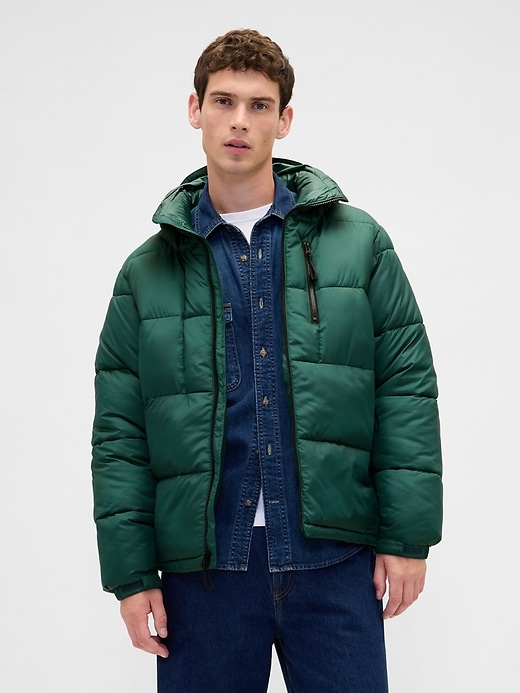 Image number 1 showing, Recycled Heavyweight Puffer Jacket