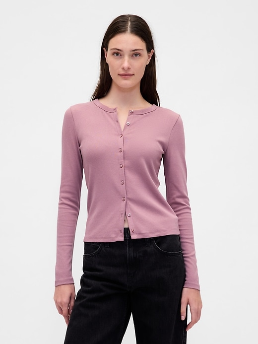 Image number 1 showing, Modern Crewneck Cardigan