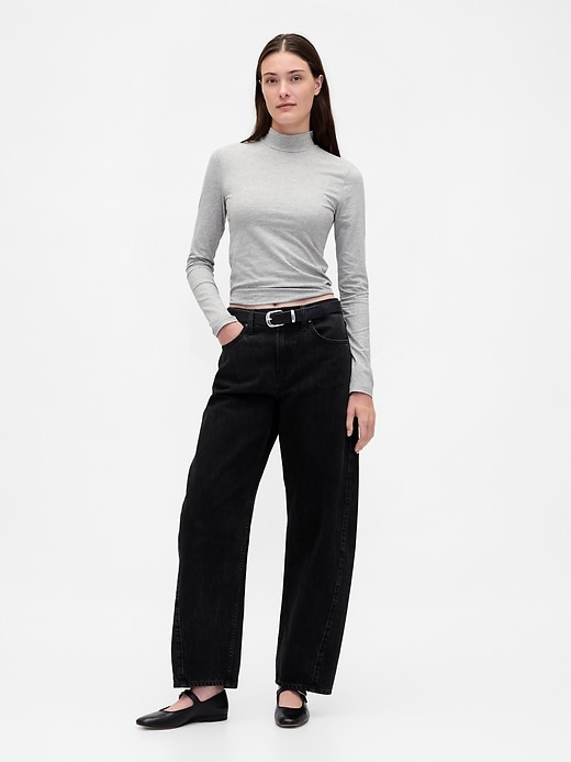 Image number 2 showing, CloseKnit Jersey Mockneck T-Shirt