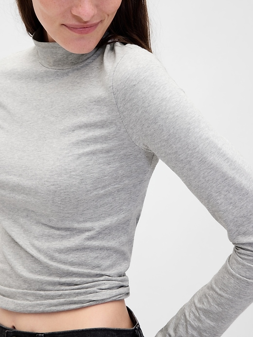 Image number 4 showing, CloseKnit Jersey Mockneck T-Shirt