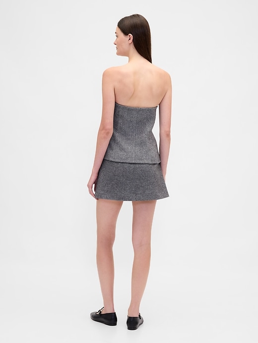 Image number 2 showing, Herringbone Mini Skort
