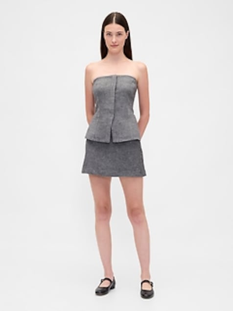 Herringbone Mini Skort
