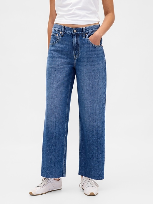 Image number 2 showing, Low Slung UltraSoft Relaxed Crop Jeans