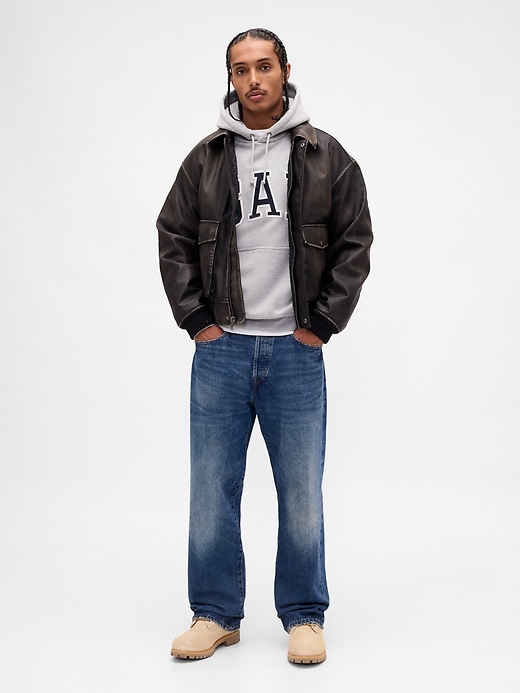 Image number 2 showing, Extra Heavyweight French Terry Oversized Logo Hoodie