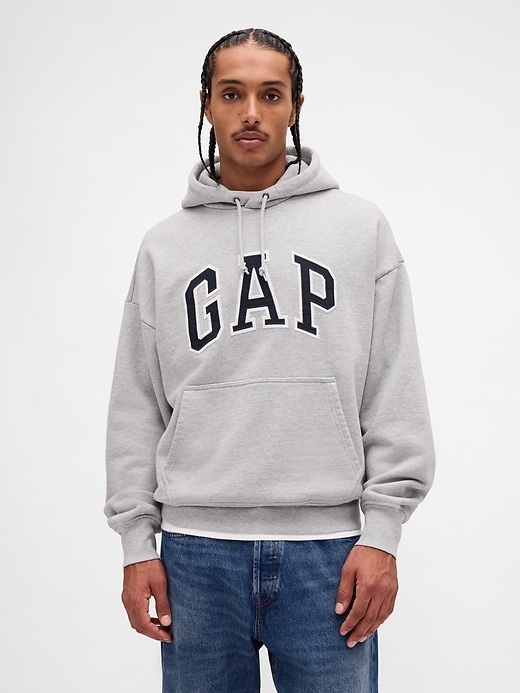 Image number 1 showing, Extra Heavyweight French Terry Oversized Logo Hoodie