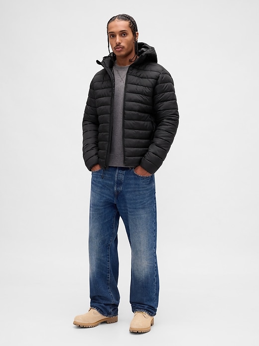 Image number 2 showing, Recycled Hooded Puffer Jacket