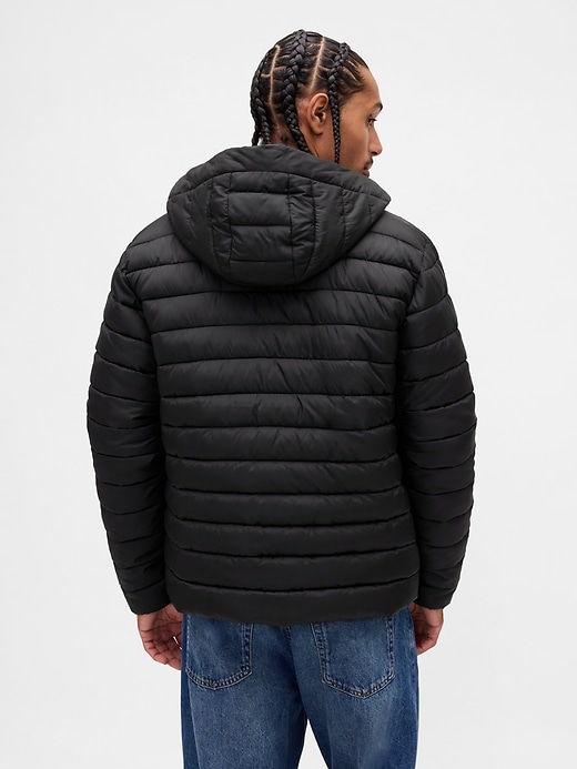 Image number 3 showing, Recycled Hooded Puffer Jacket