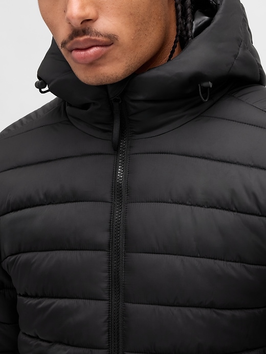 Image number 4 showing, Recycled Hooded Puffer Jacket