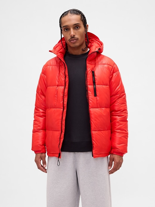 Image number 1 showing, Recycled Heavyweight Puffer Jacket