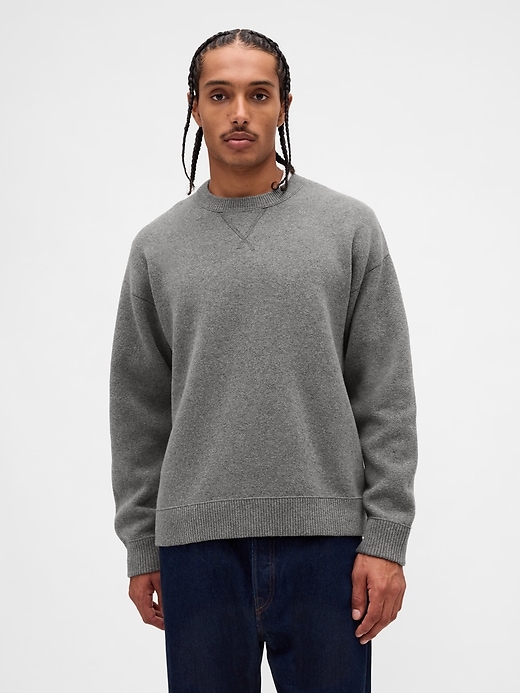 Image number 1 showing, Heavyweight CashSoft Crewneck Sweater