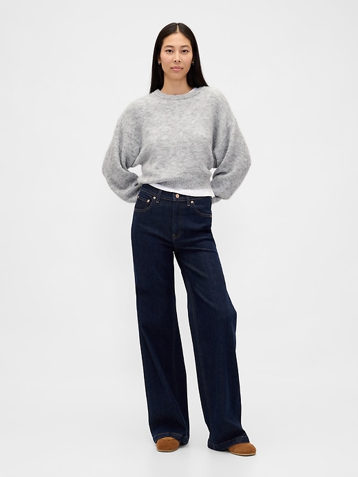Image number 2 showing, Mohair Oversized Crewneck Sweater