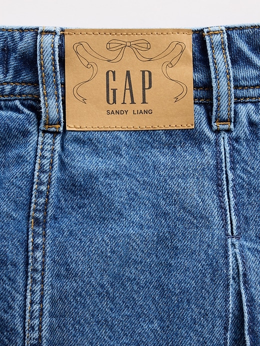 Image number 5 showing, Gap × Sandy Liang Pleated Denim Mini Skirt