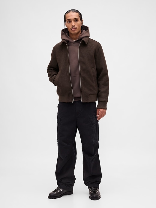 Image number 2 showing, Wool-Blend Bomber Jacket