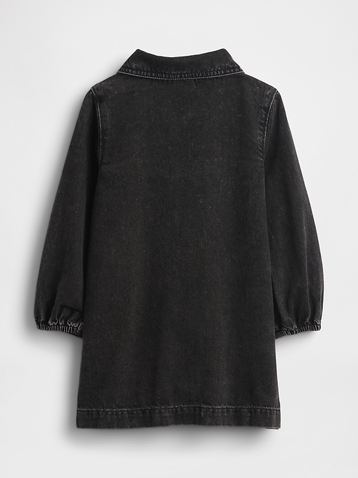 Image number 3 showing, Baby & Toddler Denim Studded Pocket Dress