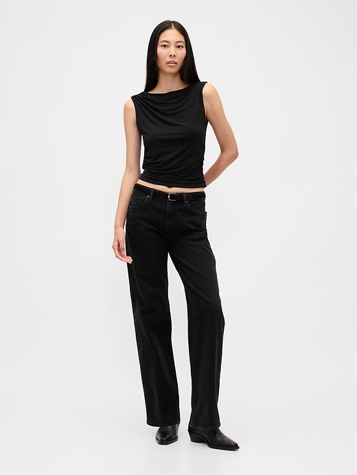 Image number 2 showing, Ruched Boatneck Top