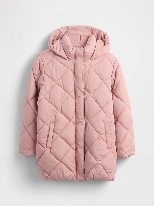 Image number 1 showing, Kids Quilted Puffer Coat