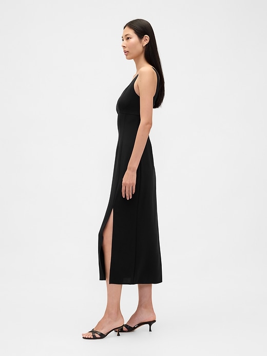 Image number 3 showing, Double Knit Sweetheart Corset Maxi Dress