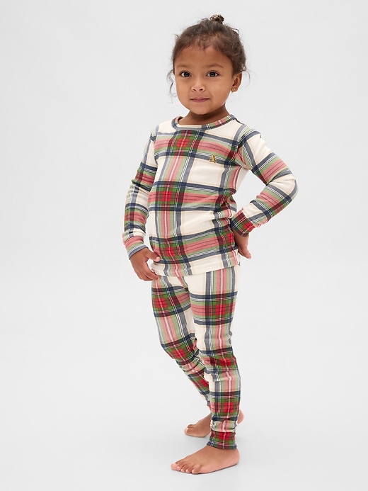 Image number 3 showing, Baby & Toddler Organic Brushed Cotton PJ Set