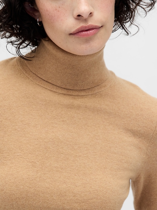 Image number 4 showing, CashSoft Stretch Turtleneck Sweater
