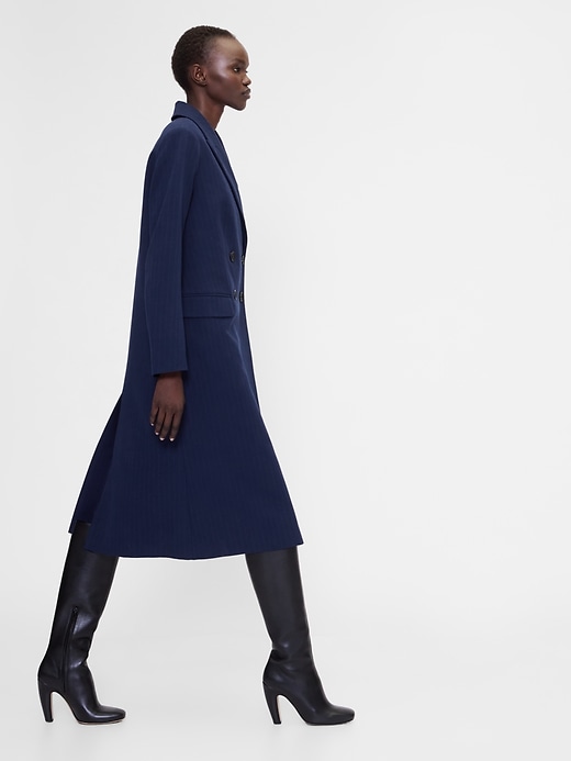 Image number 3 showing, GapStudio Double-Breasted Tailored Car Coat