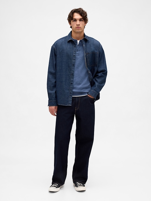 Image number 2 showing, Double-Knit Henley T-Shirt