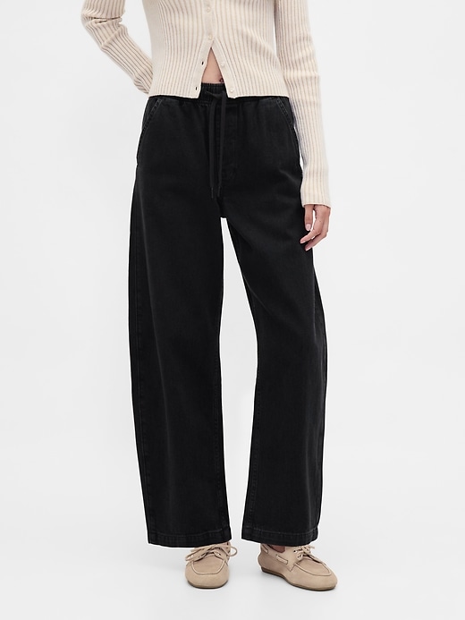 Image number 2 showing, High Rise Barrel Jeans