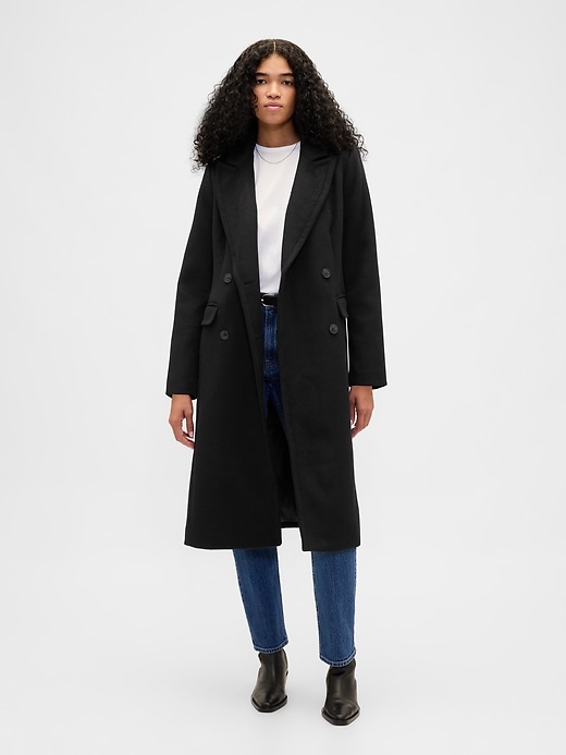 Image number 2 showing, Wool-Blend Chesterfield Coat