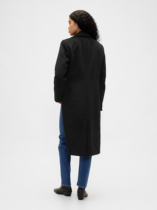 Image number 3 showing, Wool-Blend Chesterfield Coat