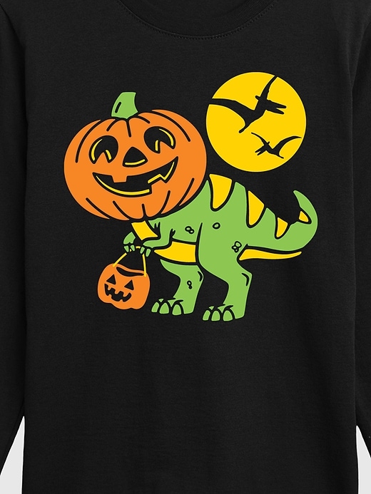 Image number 2 showing, Toddler T-Rex Pumpkin Head Long Sleeve Tee