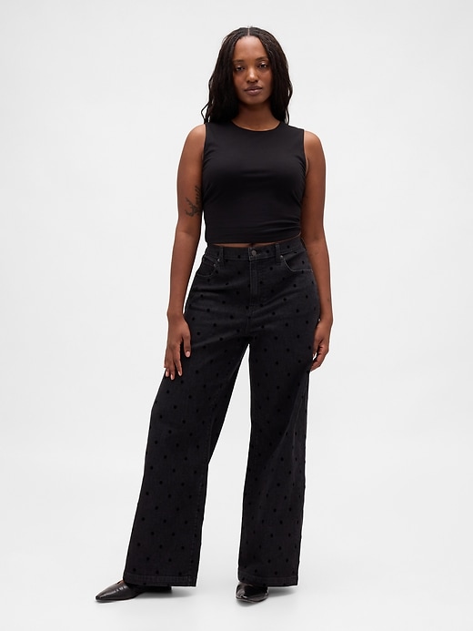 Image number 5 showing, High Rise Stride Wide-Leg Jeans