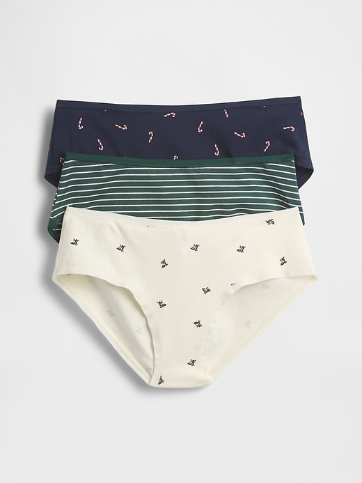 Image number 3 showing, Organic Stretch Cotton Hipster (3-Pack)