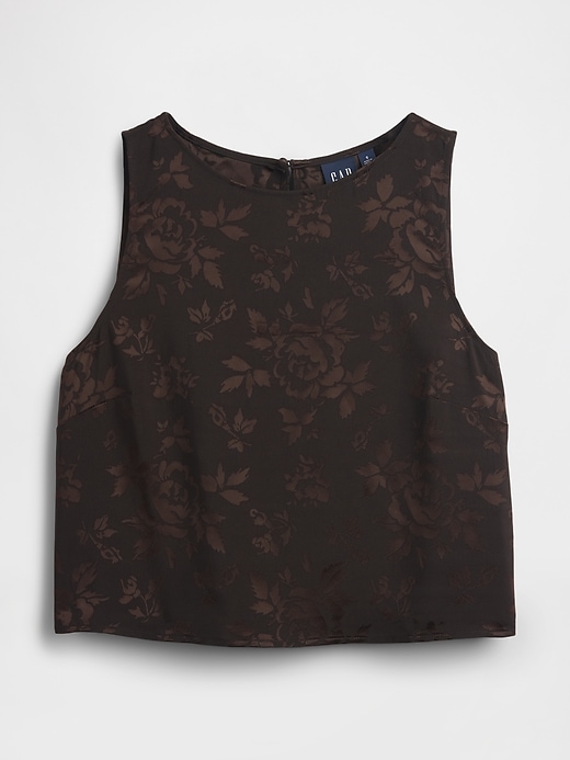 Image number 5 showing, Jacquard Crop Shell Tank Top