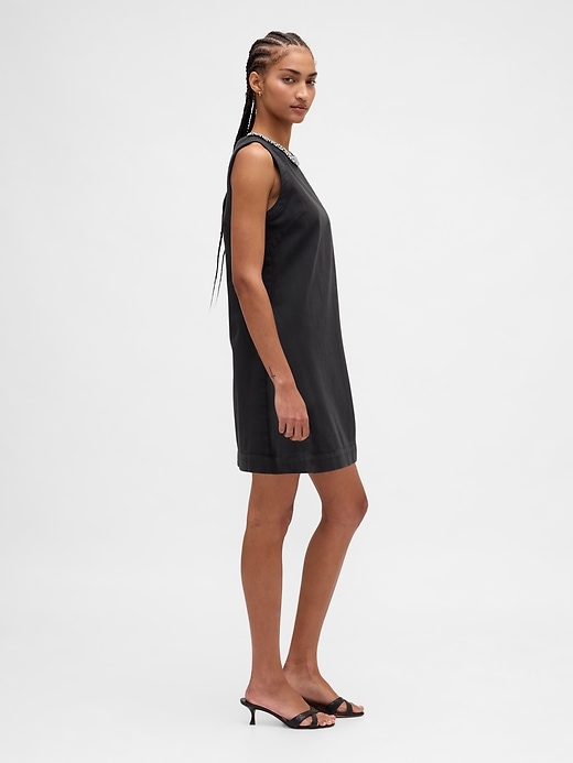 Image number 3 showing, Jewel-Neck Mini Shift Dress