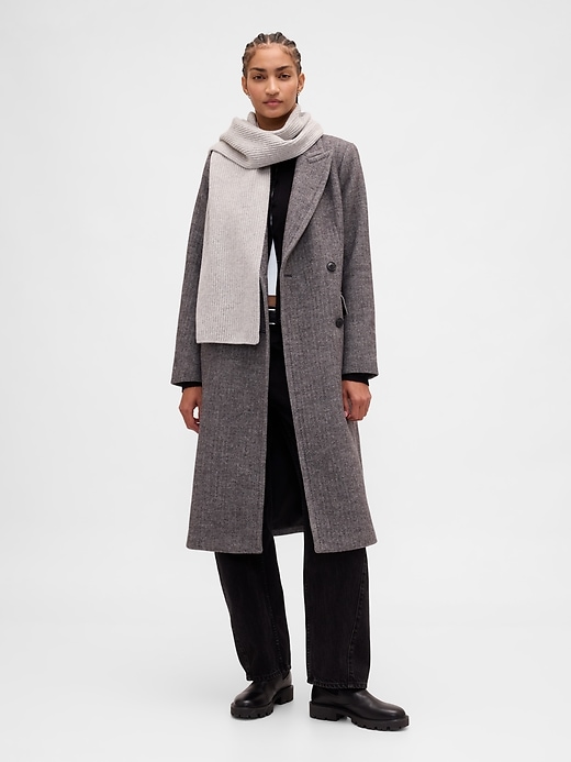 Image number 2 showing, Wool-Blend Chesterfield Coat