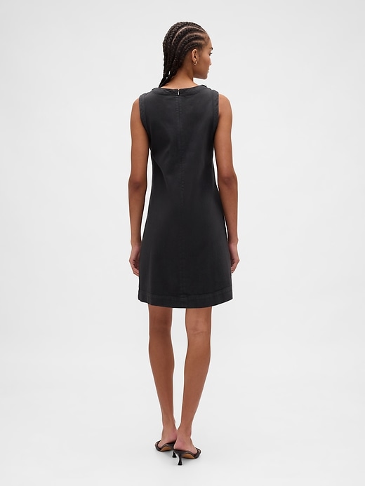 Image number 2 showing, Jewel-Neck Mini Shift Dress
