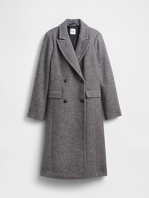 Image number 5 showing, Wool-Blend Chesterfield Coat