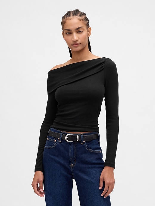 Image number 1 showing, Modern Off-Shoulder Top