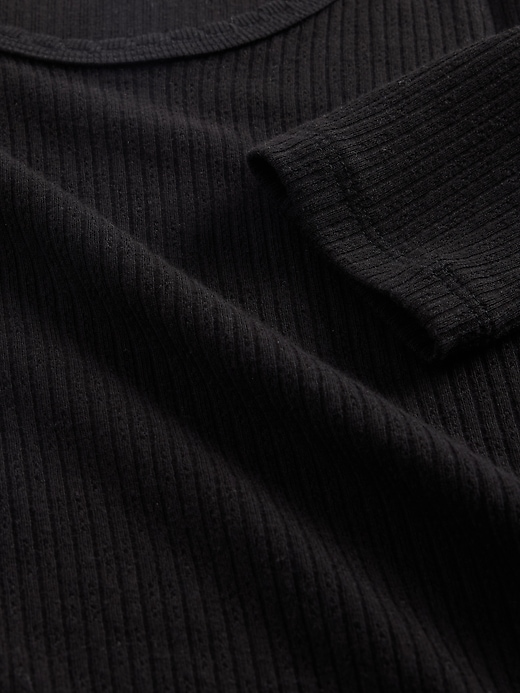 Image number 4 showing, Pointelle Rib T-Shirt