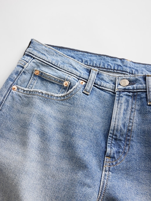 Image number 7 showing, Mid Rise Relaxed Straight Jeans