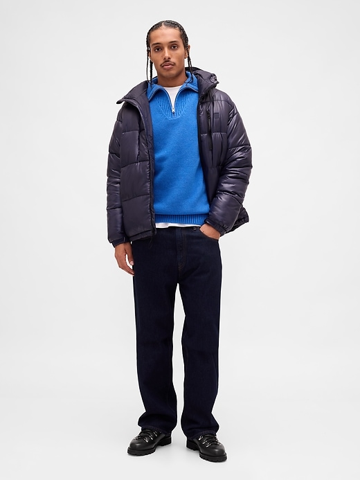 Image number 2 showing, CashSoft Quarter-Zip Pullover Sweater