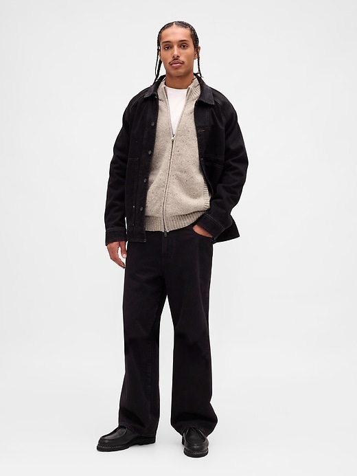 Image number 2 showing, Wool-Blend Zip Cardigan Sweater