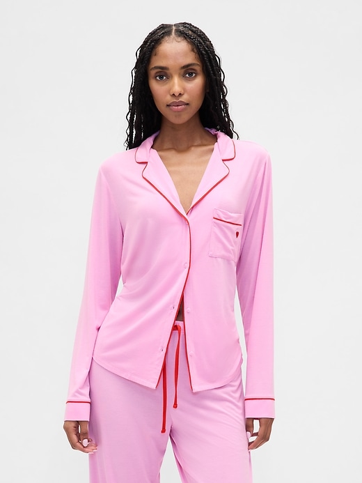 Image number 1 showing, Softest Modal PJ Shirt