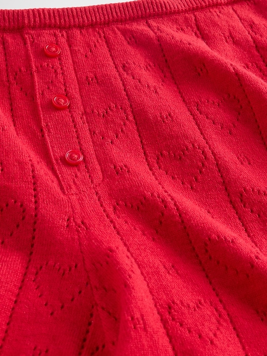 Image number 5 showing, Lightweight CashSoft Pointelle Heart PJ Shorts