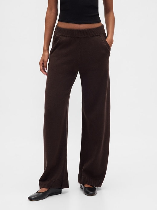 Image number 2 showing, 100% Cotton Relaxed Sweater Pants